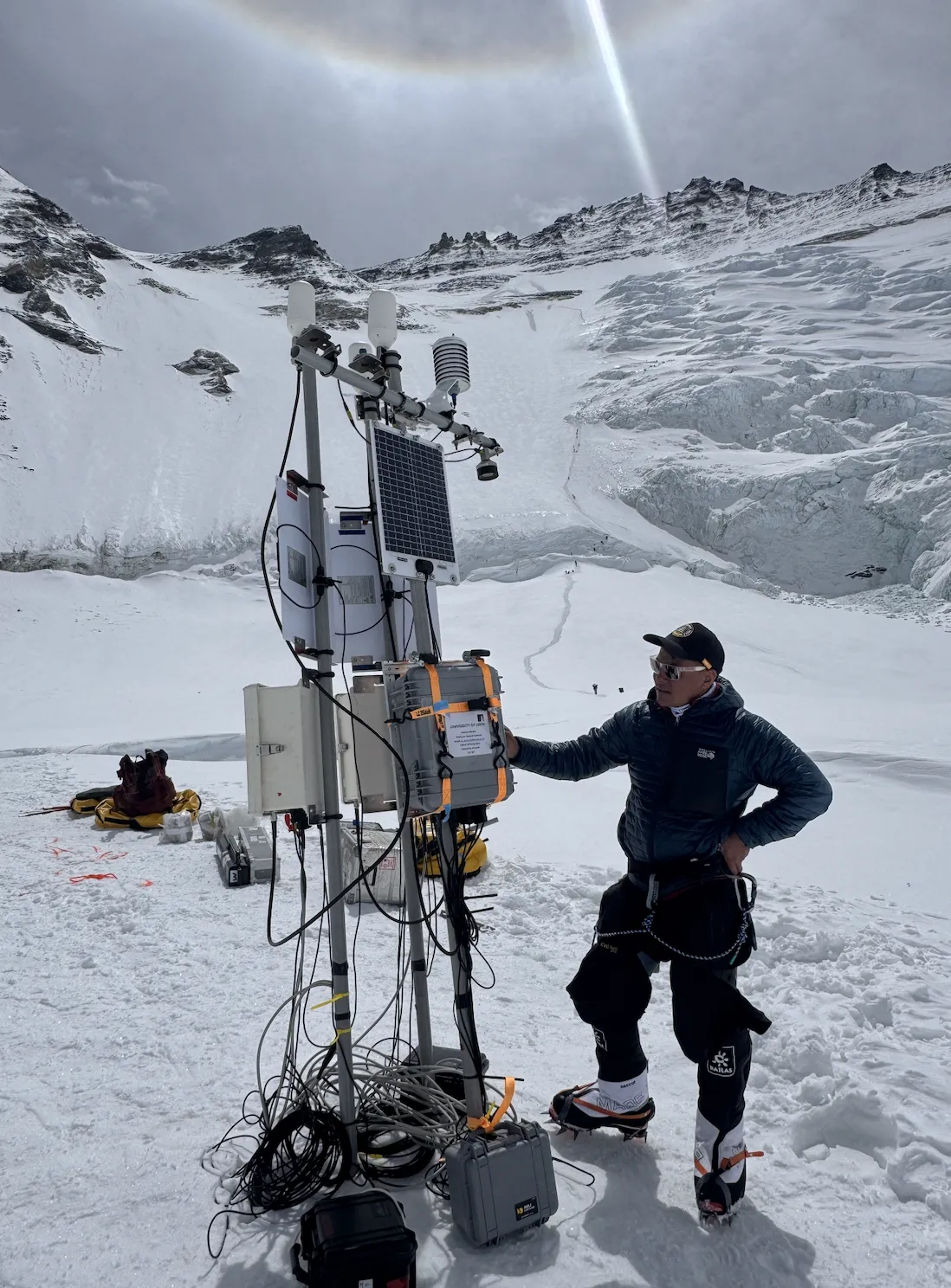 SkyWatch camera station on a glacier